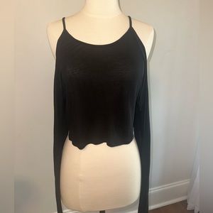 Alo Yoga - long sleeve off the shoulder in black